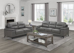 Mischa Sofa DARK GREY LEATHER