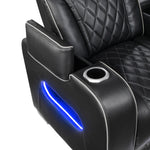 Fairway Power Reclining Sofa BLACK VINLY