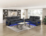 Fairway Power Reclining Sofa BLACK VINLY