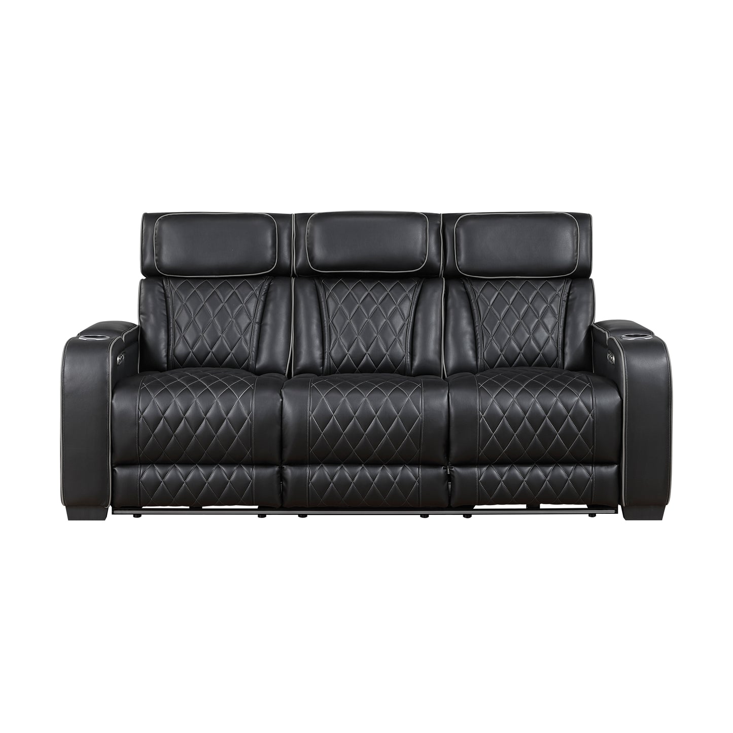 Fairway Power Reclining Sofa BLACK VINLY