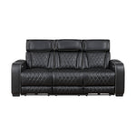 Fairway Power Reclining Sofa BLACK VINLY