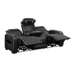 Fairway Power Reclining Sofa BLACK VINLY