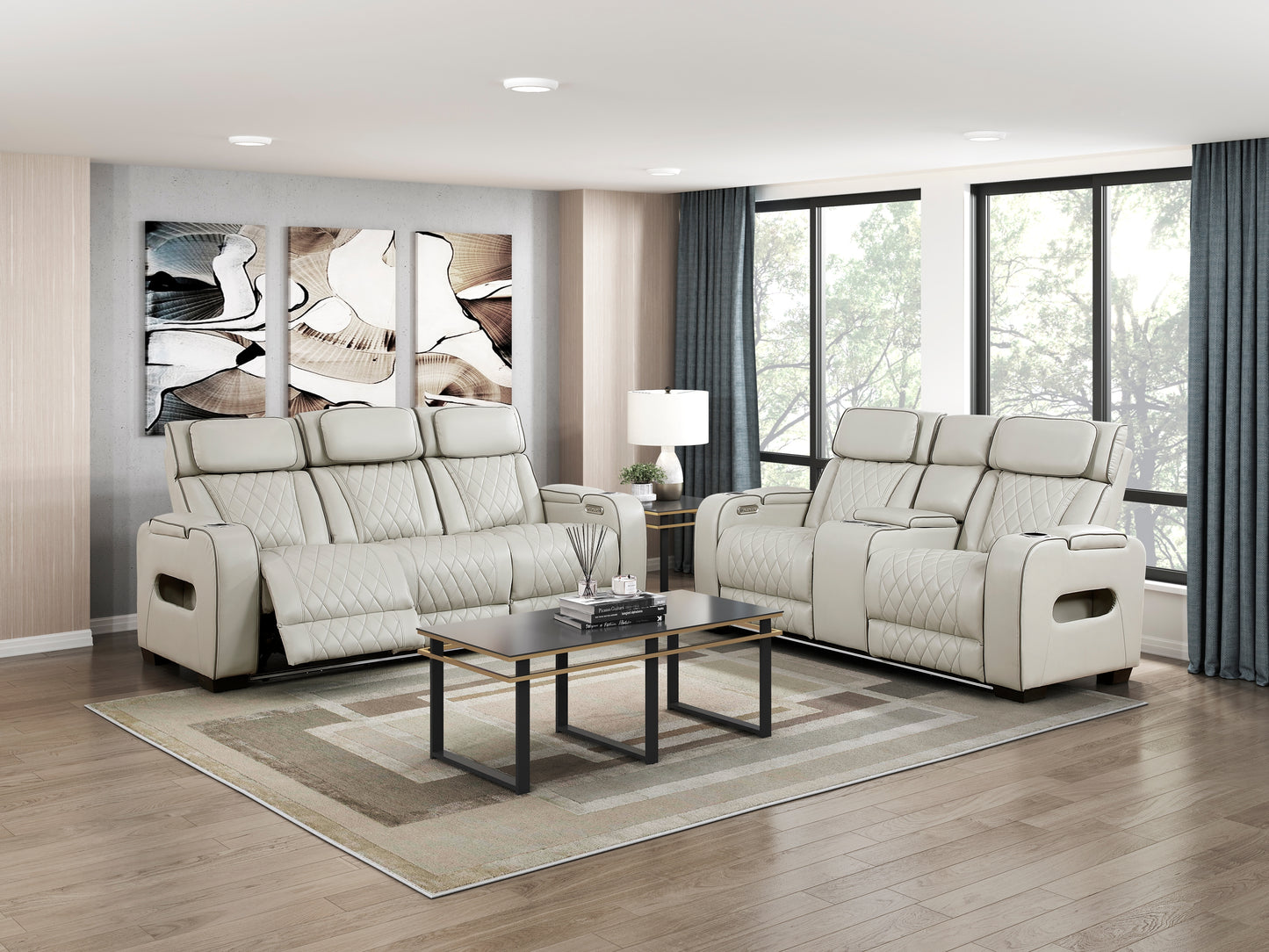 Fairway Power Reclining Sofa GREY VINLY