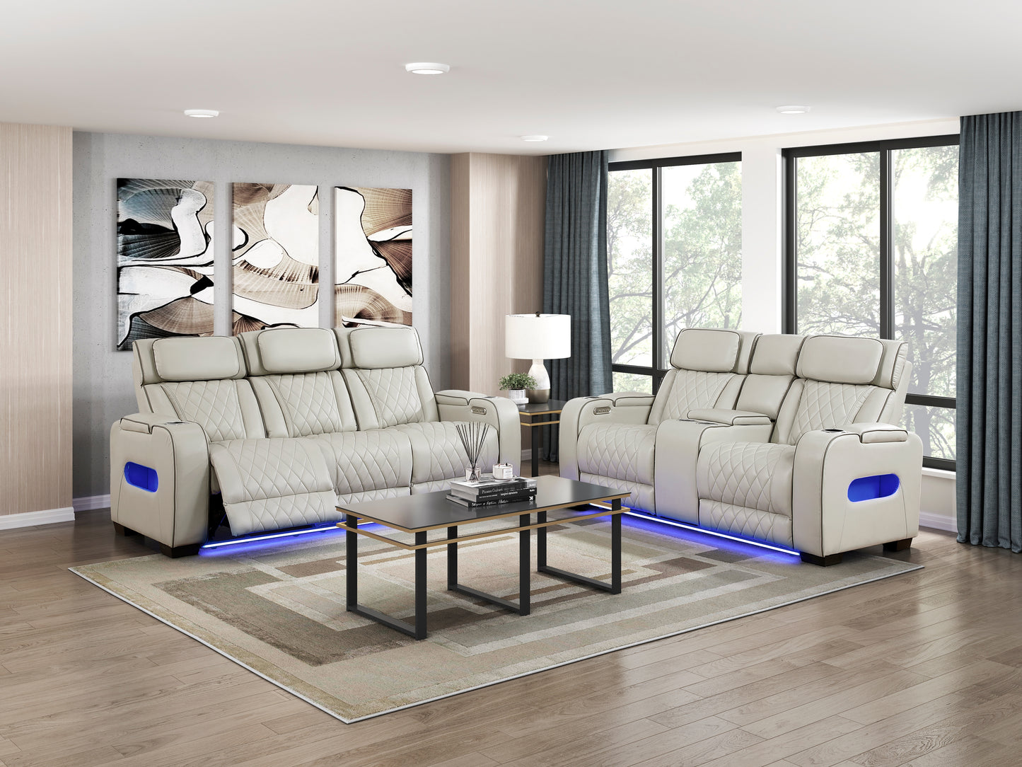 Fairway Power Reclining Sofa GREY VINLY