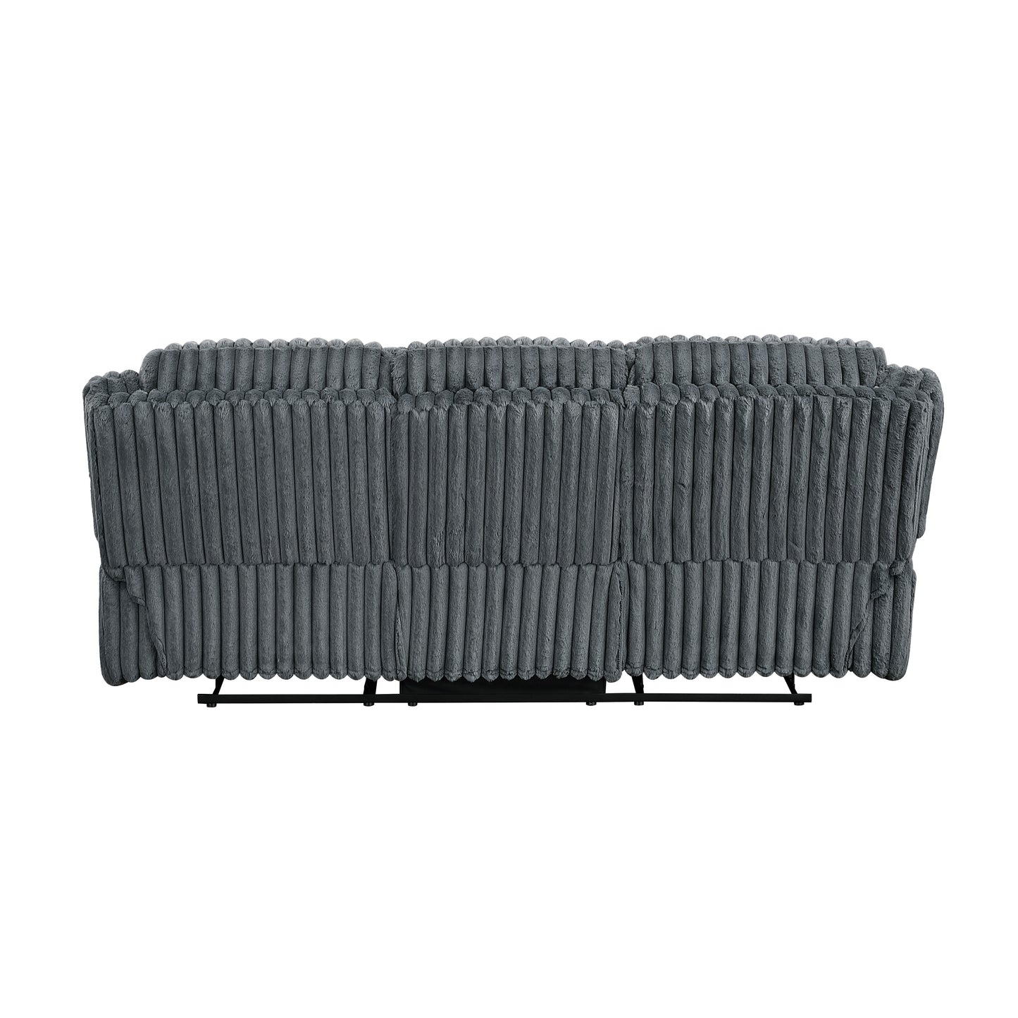 Goodland Reclining Sofa DARK GREY CORDUROY