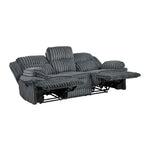 Goodland Reclining Sofa DARK GREY CORDUROY