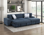 Raife Sleeper Sectional LEFT OR RIGHT CHAISE BLUE