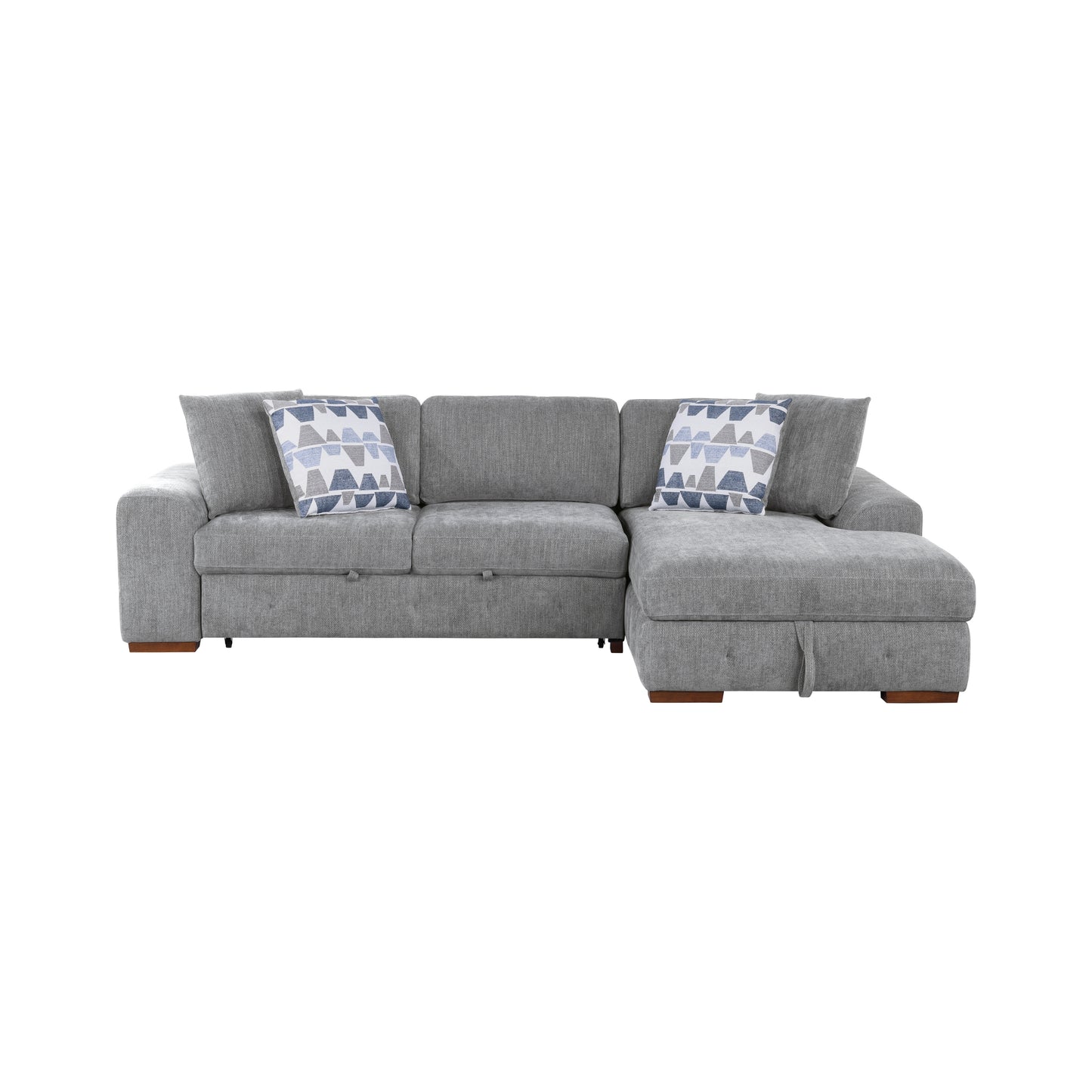 Raife Sleeper Sectional LEFT OR RIGHT CHAISE GREY