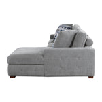 Raife Sleeper Sectional LEFT OR RIGHT CHAISE GREY
