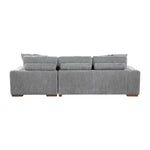 Raife Sleeper Sectional LEFT OR RIGHT CHAISE GREY