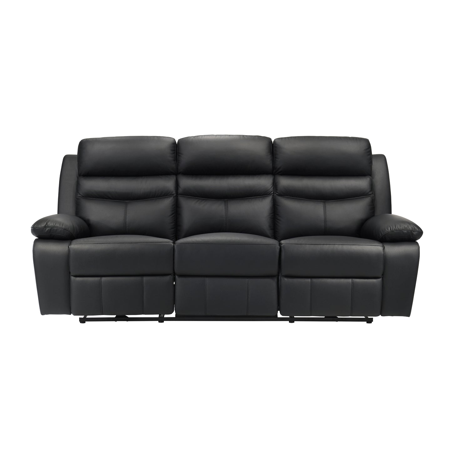Hancock Power Reclining Sofa BLACK LEATHER