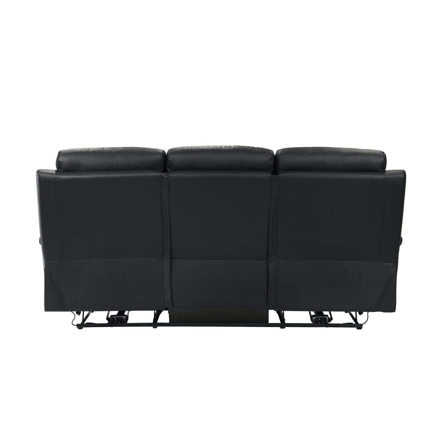 Hancock Power Reclining Sofa BLACK LEATHER