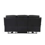 Hancock Power Reclining Sofa BLACK LEATHER