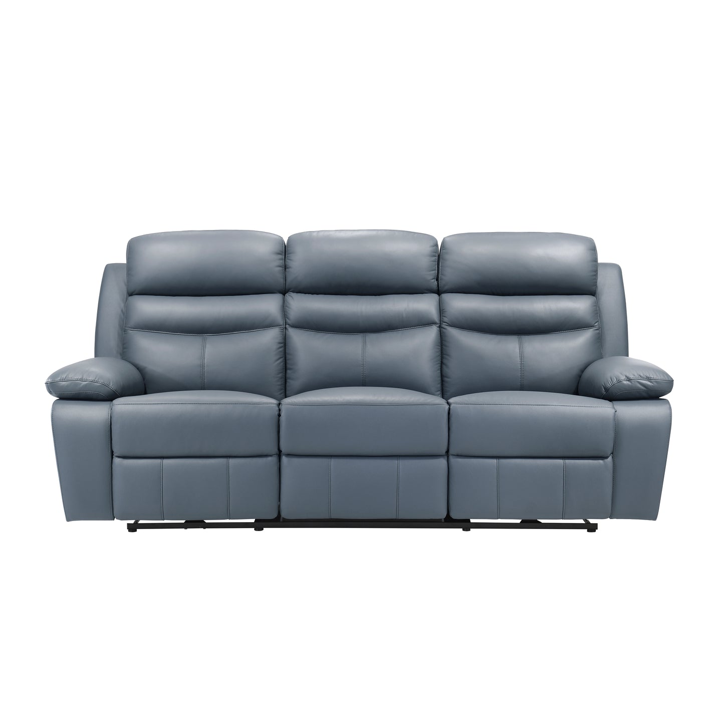 Hancock Power Reclining Sofa BLUE LEATHER