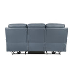 Hancock Power Reclining Sofa BLUE LEATHER