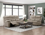 Hancock Power Reclining Sofa LATTE LEATHER