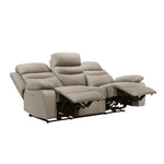 Hancock Power Reclining Sofa LATTE LEATHER
