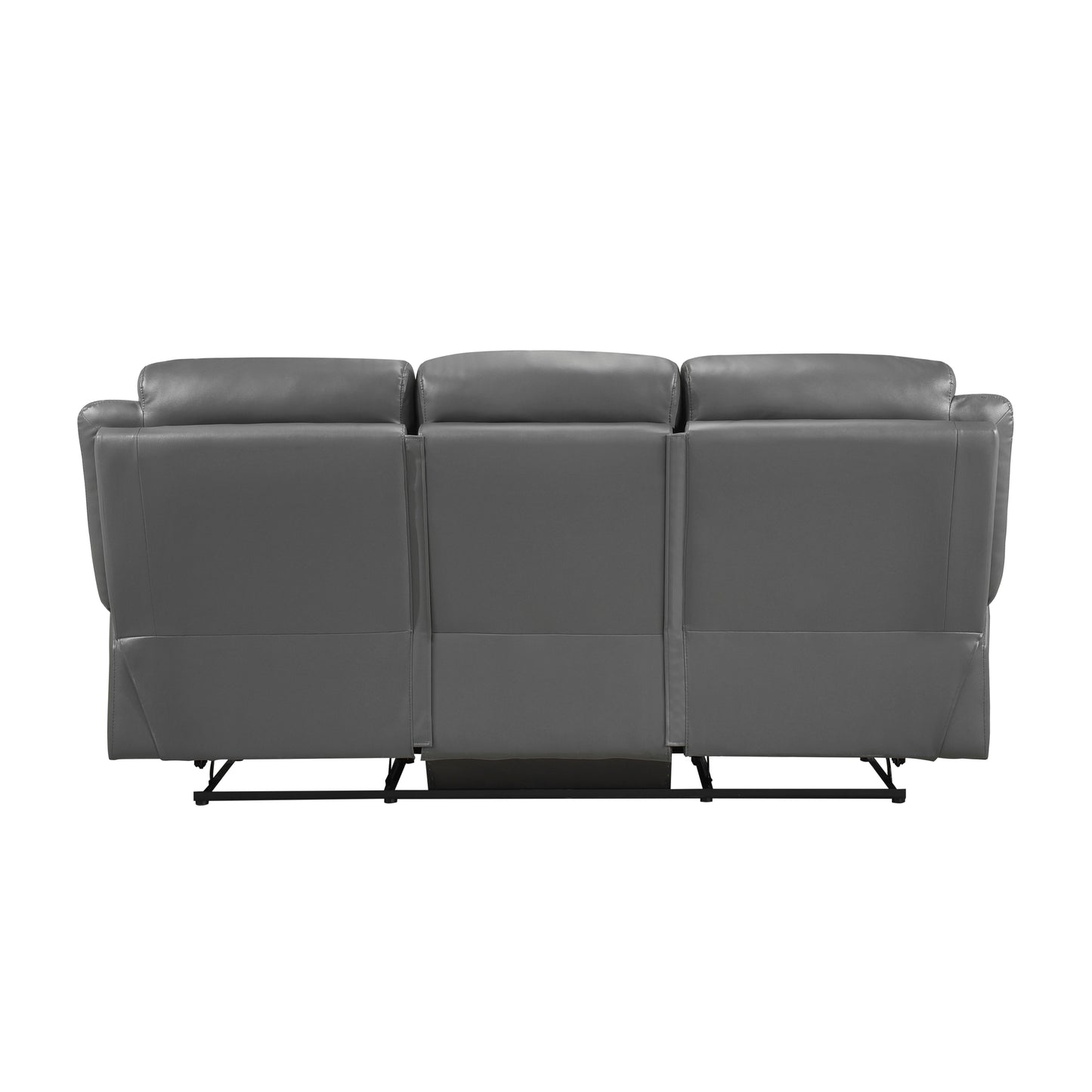 Laconia Reclining Sofa GREY LEATHER