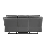 Laconia Reclining Sofa GREY LEATHER