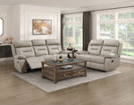 Laconia Reclining Sofa LATTE LEATHER