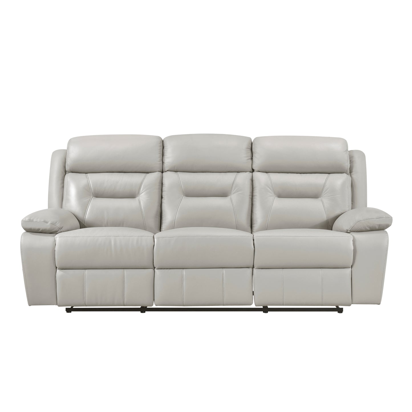 Laconia Reclining Sofa SILVER LEATHER