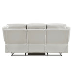 Laconia Reclining Sofa SILVER LEATHER