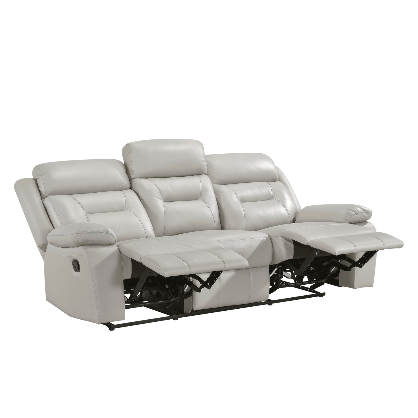 Laconia Reclining Sofa SILVER LEATHER