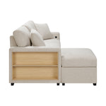 Pompano Sleeper Sectional LEFT OR RIGHT CHAISE BEIGE