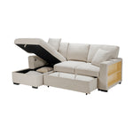Pompano Sleeper Sectional LEFT OR RIGHT CHAISE BEIGE