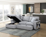 Pompano Sleeper Sectional LEFT OR RIGHT CHAISE GREY