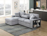 Pompano Sleeper Sectional LEFT OR RIGHT CHAISE GREY