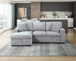 Pompano Sleeper Sectional LEFT OR RIGHT CHAISE GREY