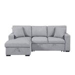 Pompano Sleeper Sectional LEFT OR RIGHT CHAISE GREY