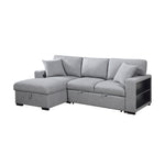 Pompano Sleeper Sectional LEFT OR RIGHT CHAISE GREY
