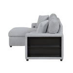 Pompano Sleeper Sectional LEFT OR RIGHT CHAISE GREY
