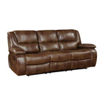 Ellicott Reclining Sofa BROWN LEATHER