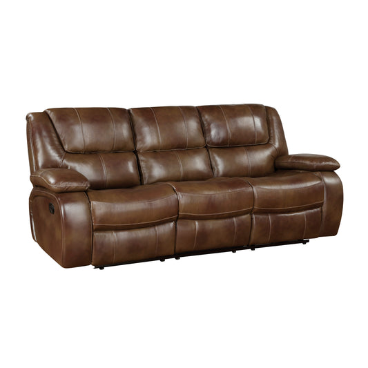 Ellicott Reclining Sofa BROWN LEATHER