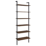 OWENS 96-INCH 6-SHELF WALL BOOKSHELF WALNUT