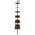 OWENS 96-INCH 6-SHELF WALL BOOKSHELF WALNUT