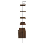 OWENS 3-PIECE 96-INCH WALL MOUNTED BOOKSHELF SET WALNUT