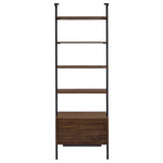 OWENS 3-PIECE 96-INCH WALL MOUNTED BOOKSHELF SET WALNUT