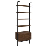 OWENS 96-INCH 4-SHELF STORAGE WALL BOOKSHELF WALNUT