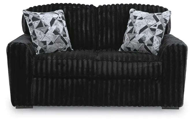 Midnight-Madness Loveseat ONYX