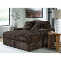 Midnight-Madness Oversized Chaise CHOCOLATE