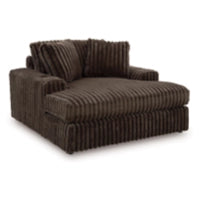 Midnight-Madness Oversized Chaise CHOCOLATE