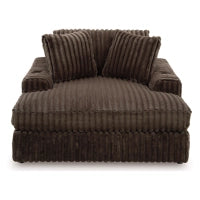Midnight-Madness Oversized Chaise CHOCOLATE