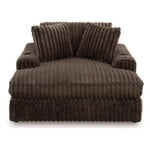 Midnight-Madness Oversized Chaise CHOCOLATE