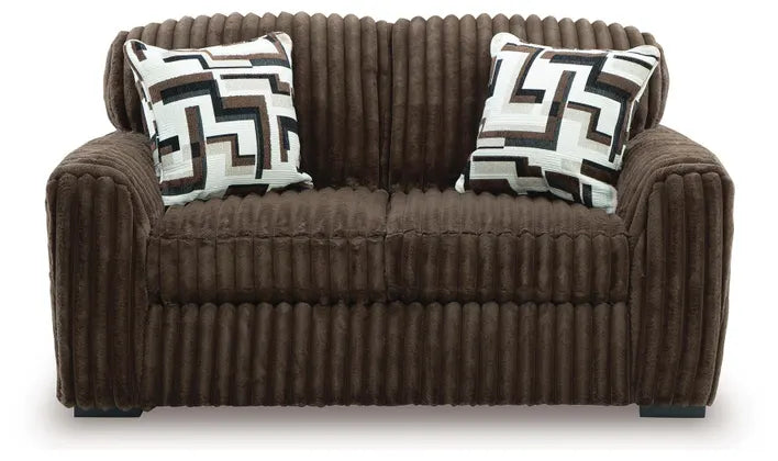 Midnight-Madness Loveseat CHOCOLATE