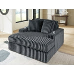 Midnight-Madness Oversized Chaise GUNMETAL