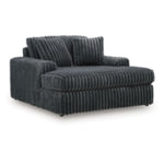 Midnight-Madness Oversized Chaise GUNMETAL